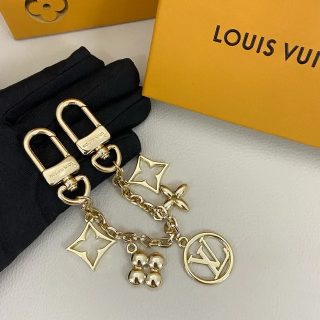Louis Vuitton Gold Chain Multi-Charm Pendant Bracelet 2