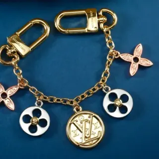 Louis Vuitton Gold Metal Multi-Charm Bracelet