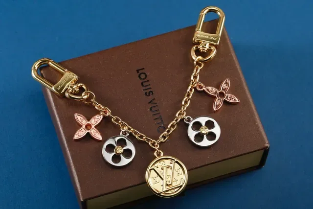 Louis Vuitton Gold Metal Multi-Charm Bracelet 2