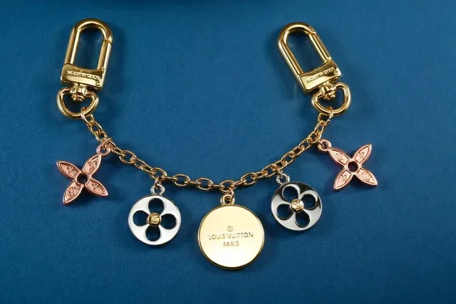 Louis Vuitton Gold Metal Multi-Charm Bracelet 6