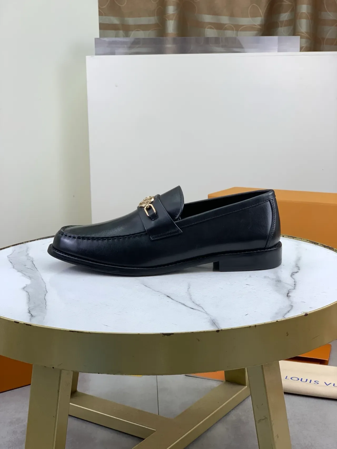 Louis Vuitton Horsebit 1955 Black Leather Loafers 6