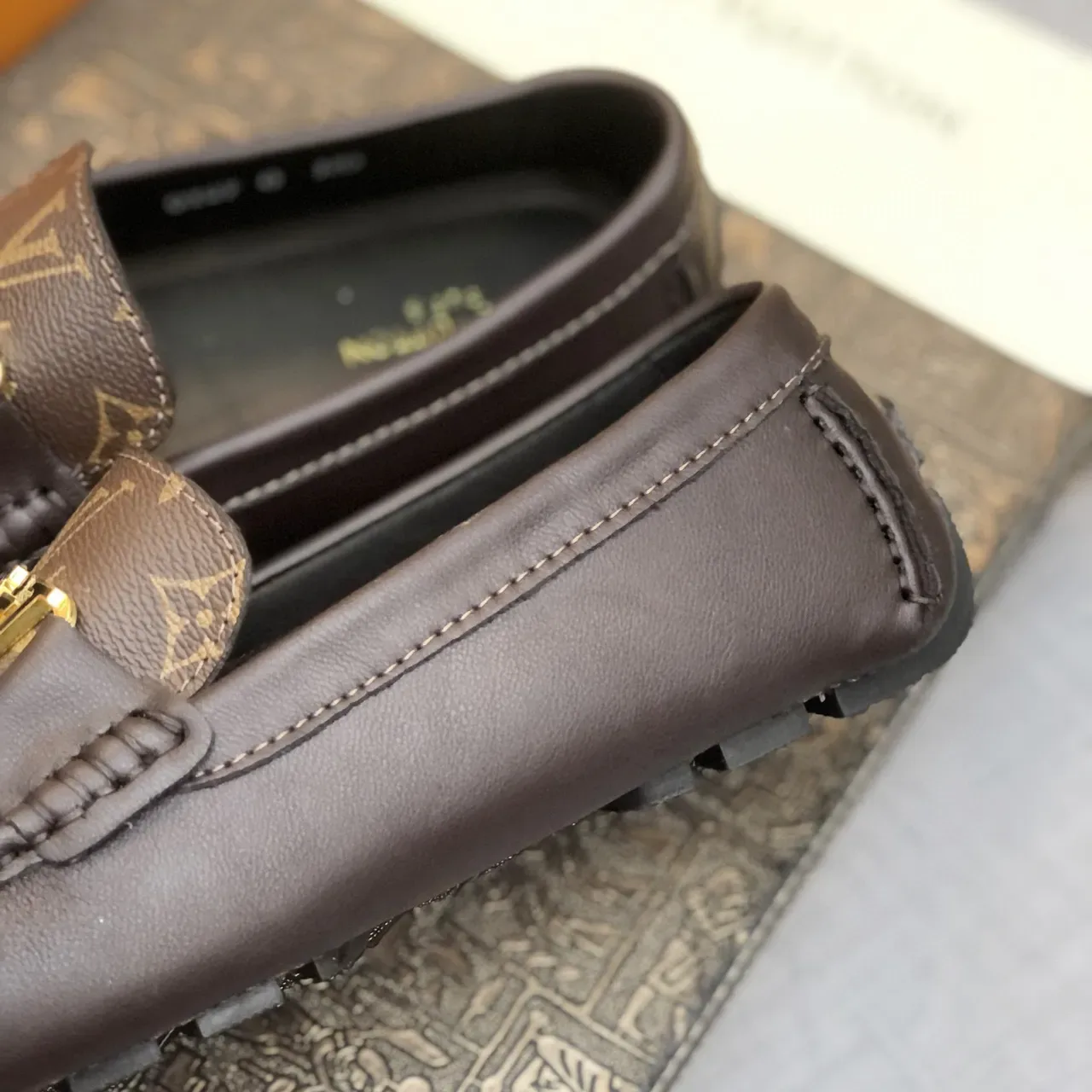Louis Vuitton Horsebit 1955 Brown Monogram Loafers 4