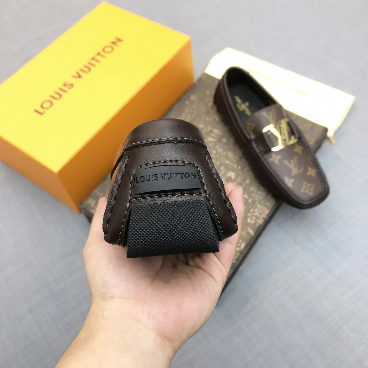 Louis Vuitton Horsebit 1955 Brown Monogram Loafers 6