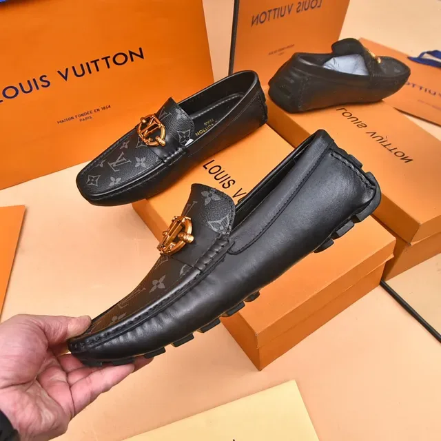 Louis Vuitton Horsebit 1955 Monogram Leather Loafers 7
