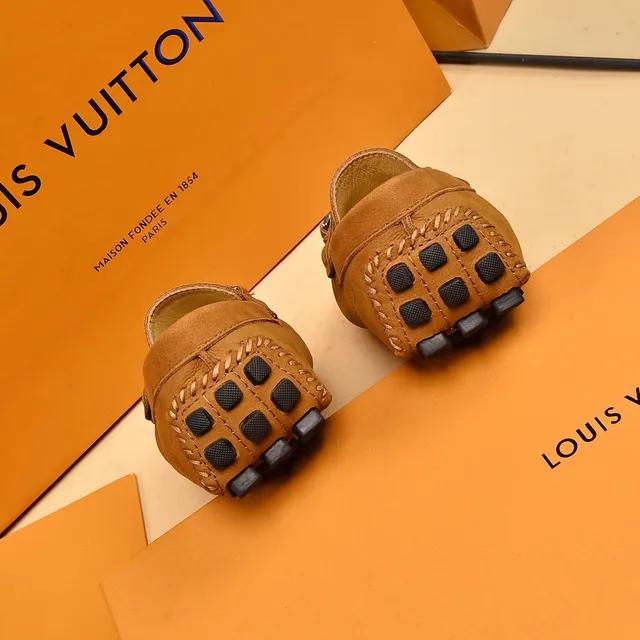 Louis Vuitton Horsebit 1955 Tan Leather Loafers 2