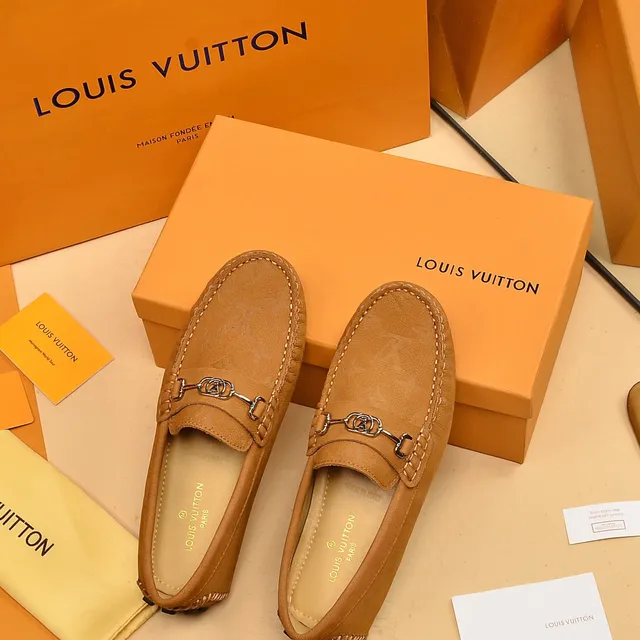Louis Vuitton Horsebit 1955 Tan Leather Loafers 3