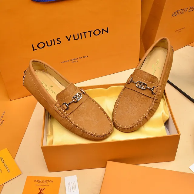 Louis Vuitton Horsebit 1955 Tan Leather Loafers 8