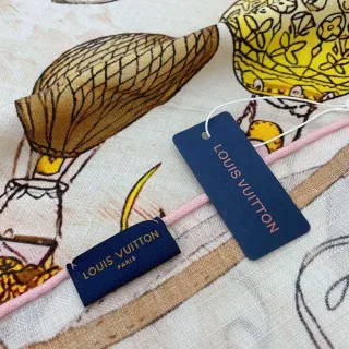 Louis Vuitton Illustrated Print Silk Scarf