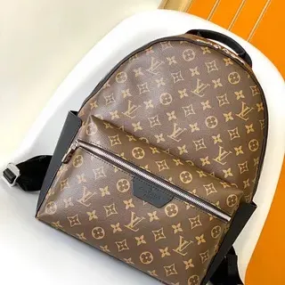 Louis Vuitton Keepall-Style Backpack Brown and Black Monogram Canvas Casual Backpack