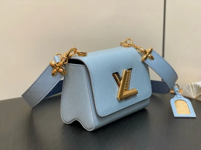 Louis Vuitton Locky BB Light Blue Epi Leather Structured Flap Handbag 5