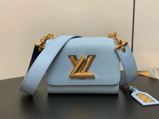 Louis Vuitton Locky BB Light Blue Epi Leather Structured Flap Handbag 6