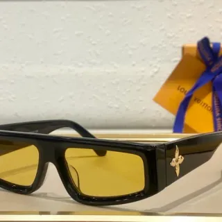 Louis Vuitton LV Flower Rectangular Shield Sunglasses