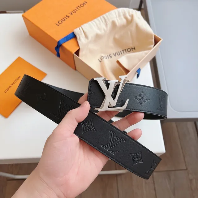 Louis Vuitton LV Initiales Black Leather Belt 2