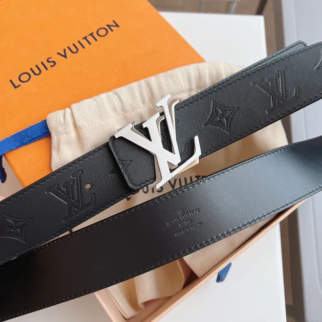 Louis Vuitton LV Initiales Black Leather Belt 3