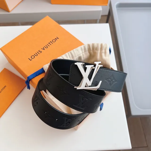 Louis Vuitton LV Initiales Black Leather Belt 8