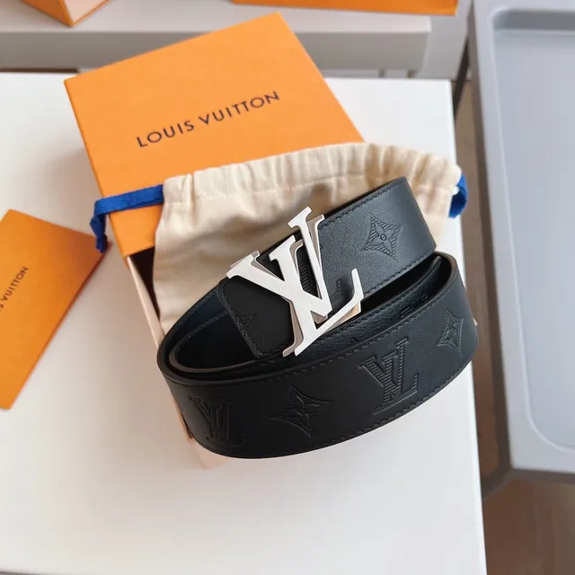 Louis Vuitton LV Initiales Black Leather Belt 9