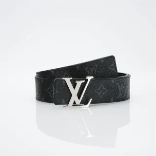 Louis Vuitton LV Initiales Black Monogram Leather Belt