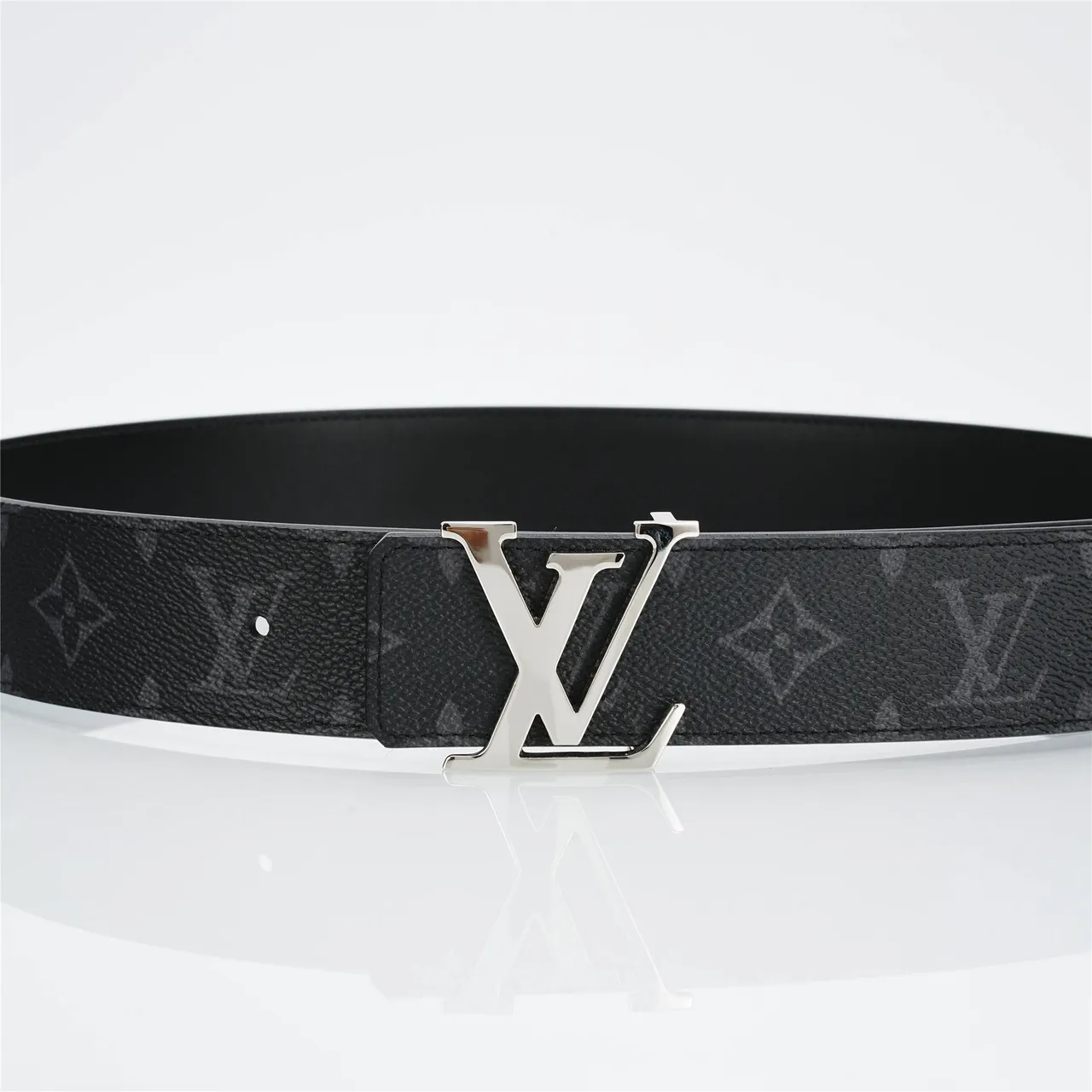 Louis Vuitton LV Initiales Black Monogram Leather Belt 11