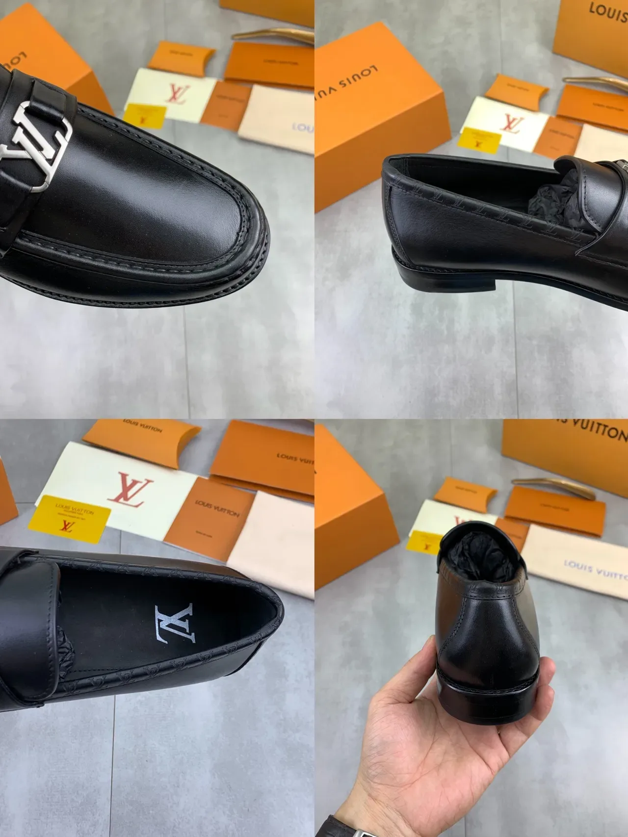 Louis Vuitton LV Loafer Black Polished Leather Loafers 2