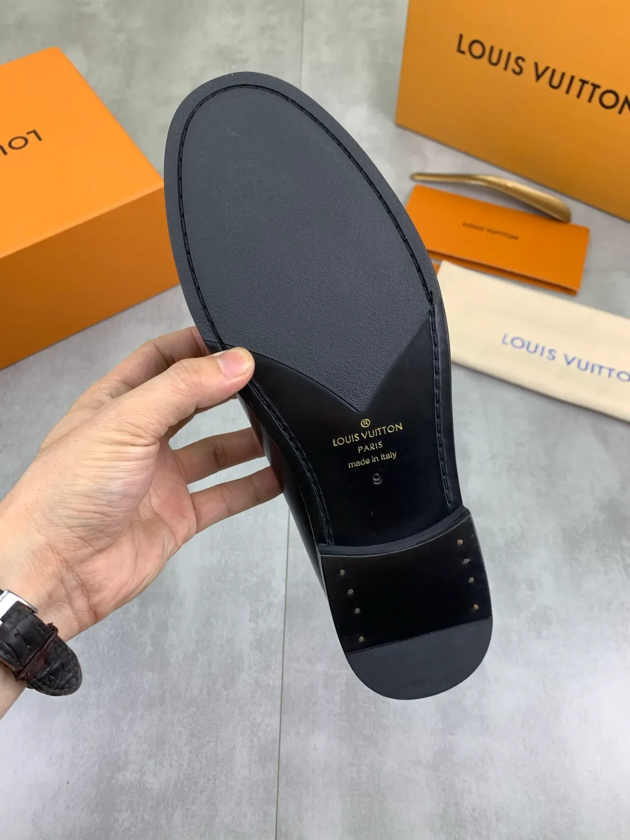 Louis Vuitton LV Loafer Black Polished Leather Loafers 3