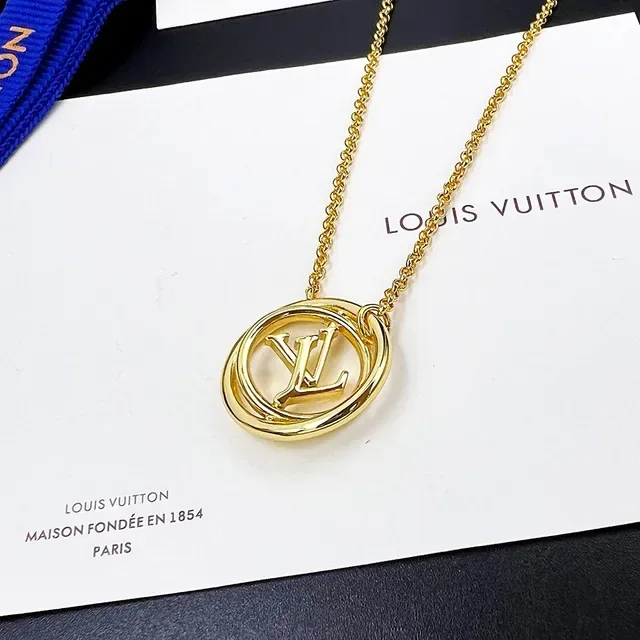 Louis Vuitton LV Stellar Gold-Tone Interlocking Monogram Necklace 7