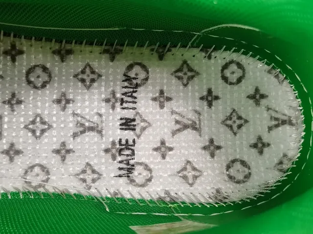 Louis Vuitton LV Trainer Green White Low-Top Layered Leather And Synthetic Upper Lifestyle Sneakers 7