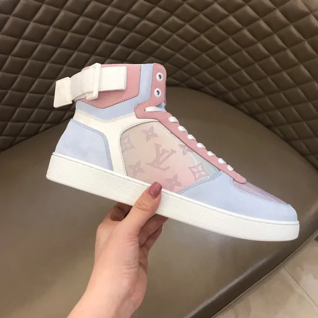 Louis Vuitton LV Trainer High-Top Pastel Colorblock Lifestyle Sneakers 1