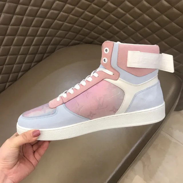 Louis Vuitton LV Trainer High-Top Pastel Colorblock Lifestyle Sneakers 3