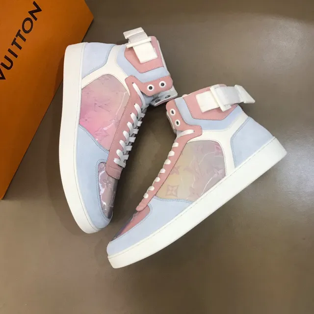 Louis Vuitton LV Trainer High-Top Pastel Colorblock Lifestyle Sneakers 8