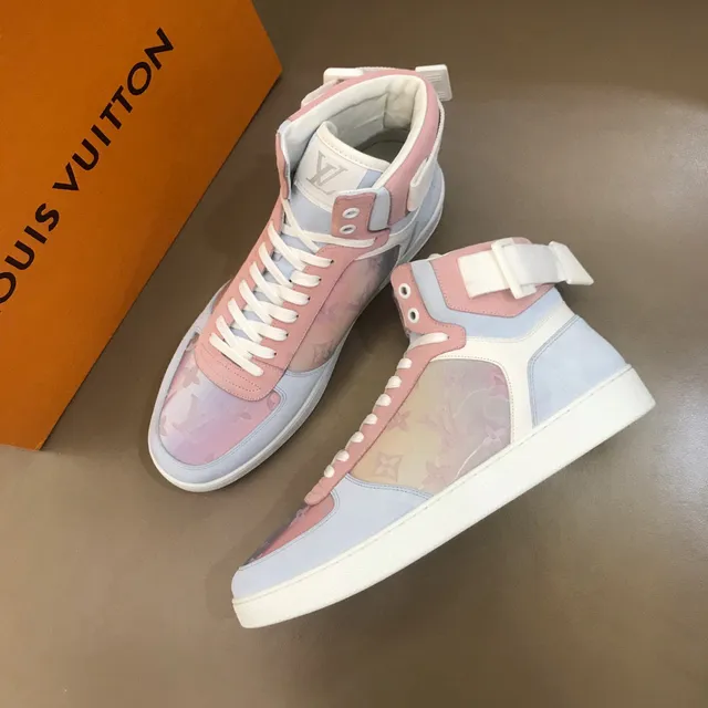 Louis Vuitton LV Trainer High-Top Pastel Colorblock Lifestyle Sneakers 9