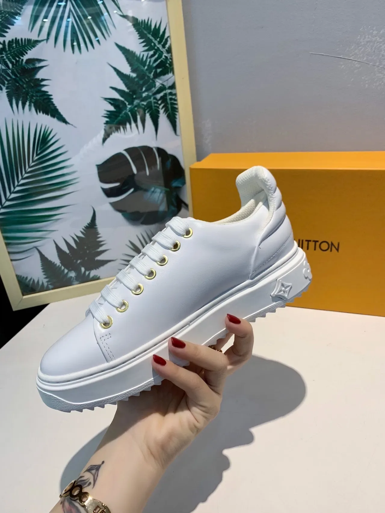 Louis Vuitton LV Trainer Multicolor Script White Lifestyle Sneakers 3