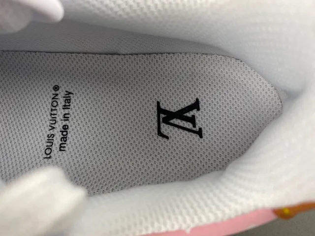 Louis Vuitton LV Trainer Pink White Monogram-Printed Leather Low-Top Lace-Up Lifestyle Sneakers 7
