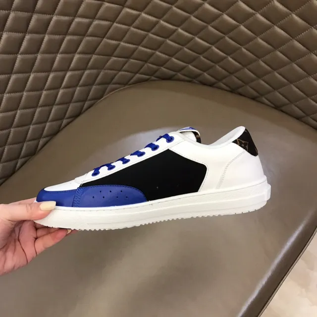 Louis Vuitton LV Trainer White and Blue Monogram Lifestyle Sneakers 2