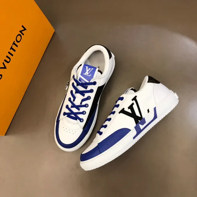 Louis Vuitton LV Trainer White and Blue Monogram Lifestyle Sneakers 7