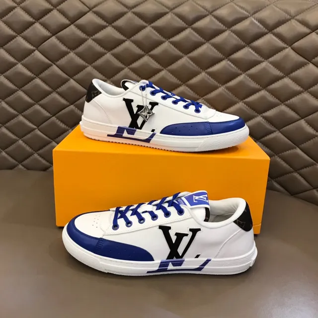Louis Vuitton LV Trainer White and Blue Monogram Lifestyle Sneakers 8