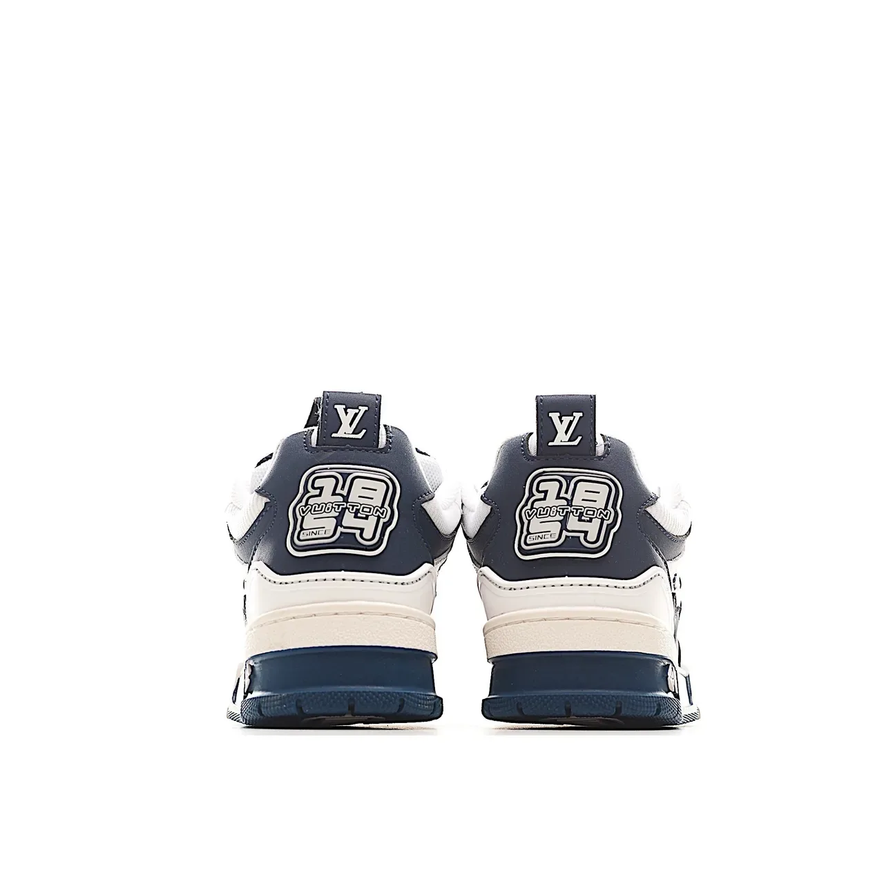 Louis Vuitton LV Trainer White Black Chunky Sculpted Midsole Layered Synthetic-Mesh Upper Lifestyle Sneakers 10