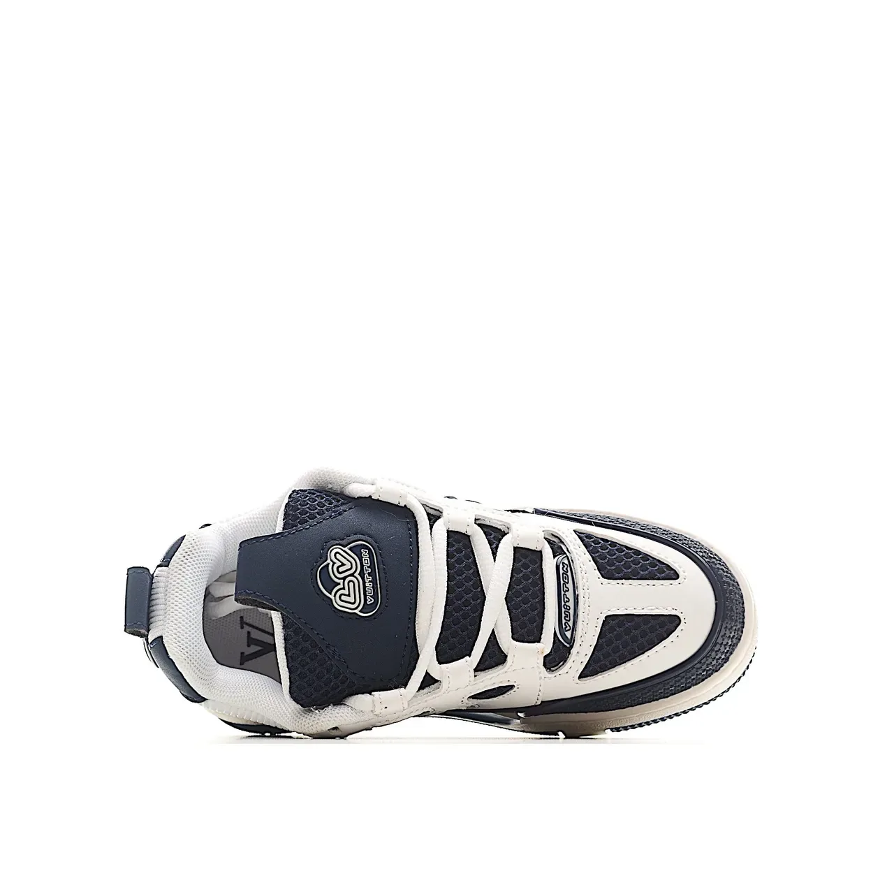 Louis Vuitton LV Trainer White Black Chunky Sculpted Midsole Layered Synthetic-Mesh Upper Lifestyle Sneakers 13