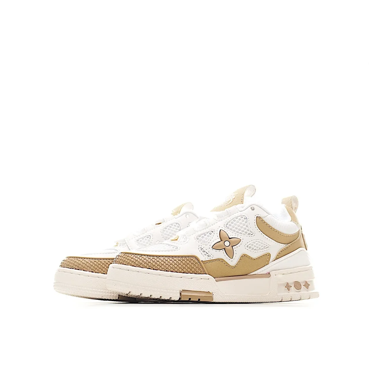 Louis Vuitton LV Trainer White Black Chunky Sculpted Midsole Layered Synthetic-Mesh Upper Lifestyle Sneakers 14