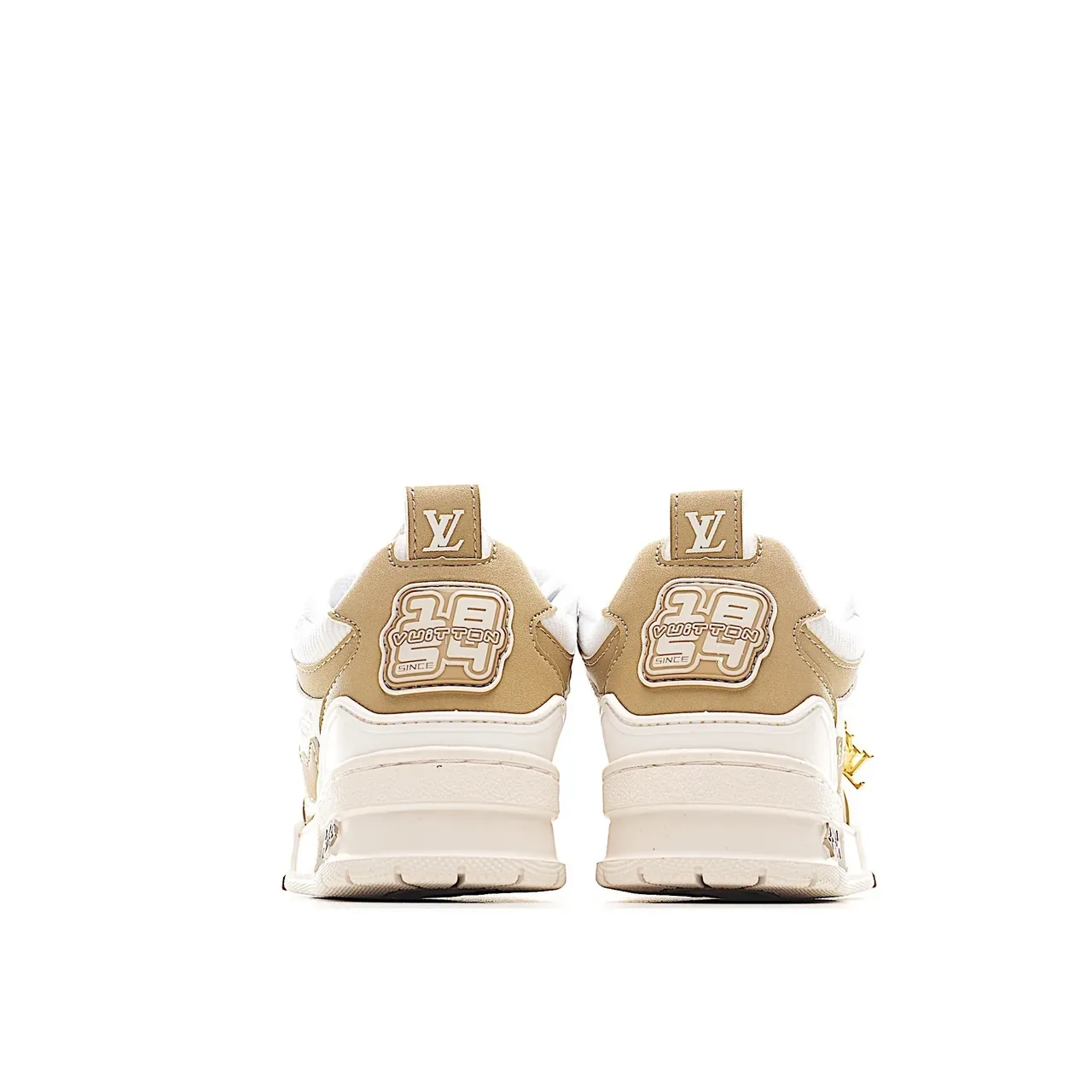 Louis Vuitton LV Trainer White Black Chunky Sculpted Midsole Layered Synthetic-Mesh Upper Lifestyle Sneakers 15