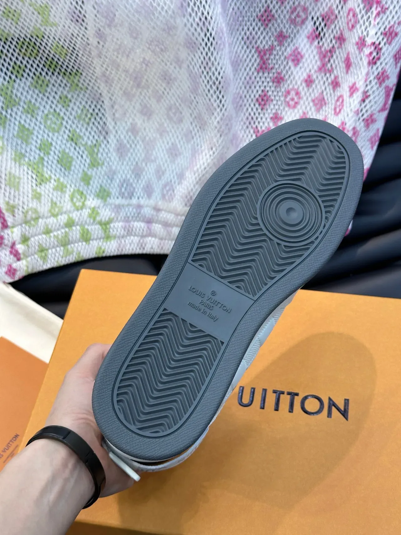 Louis Vuitton LV Trainer White Black High-Top Damier Check Pattern Lifestyle Sneakers 2