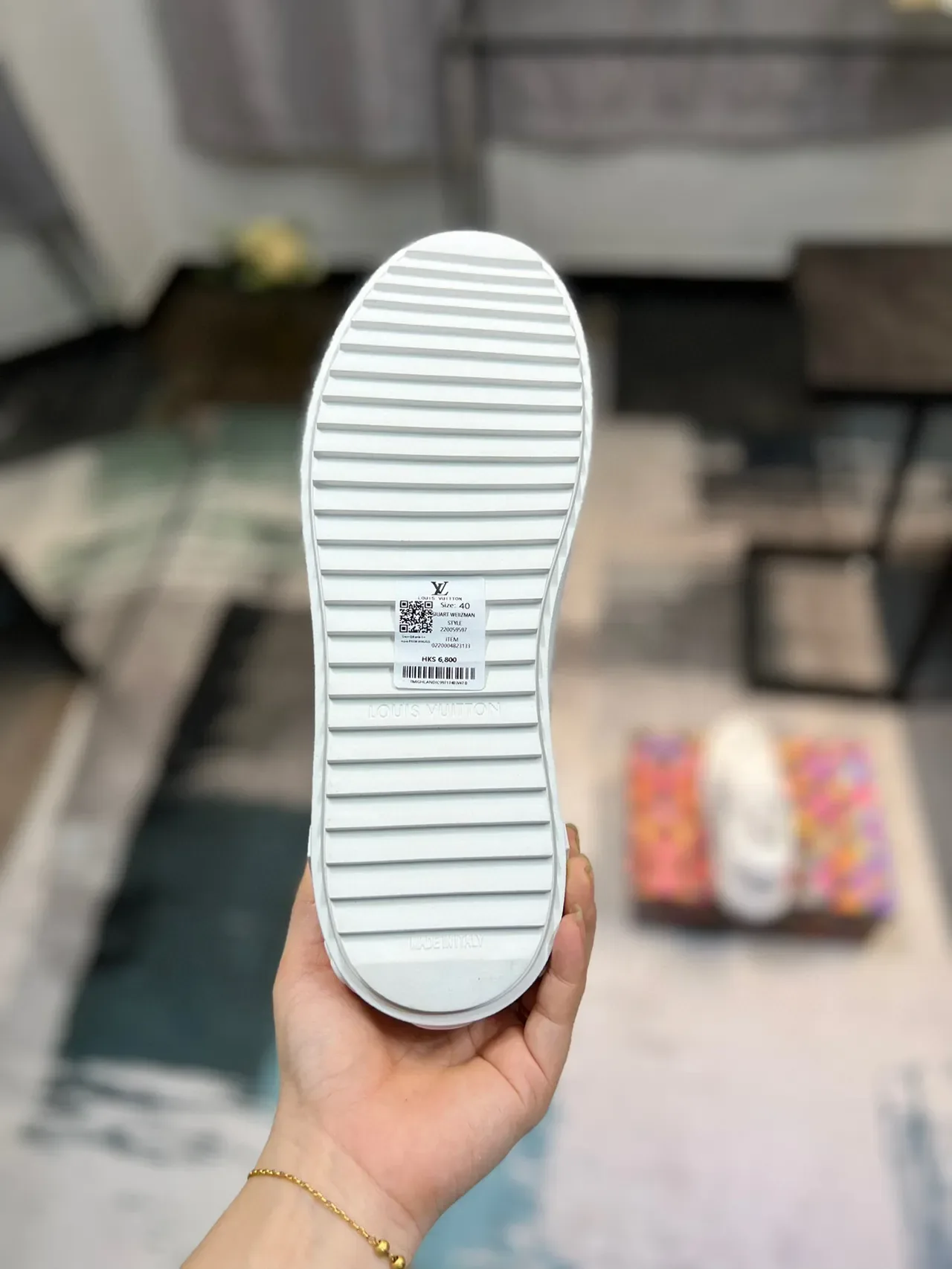 Louis Vuitton LV Trainer Branco e Preto Monogrammed Canvas Platform Sole Lifestyle Sneakers 9