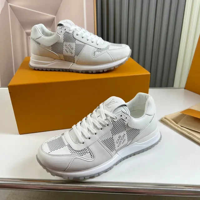 Louis Vuitton LV Trainer White Gray Low-Top Mixed-Material Lifestyle Sneakers 7