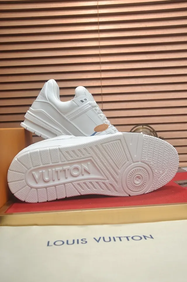 路易威登 LV Trainer 白色 单色 结构层叠中底 生活方式运动鞋 3