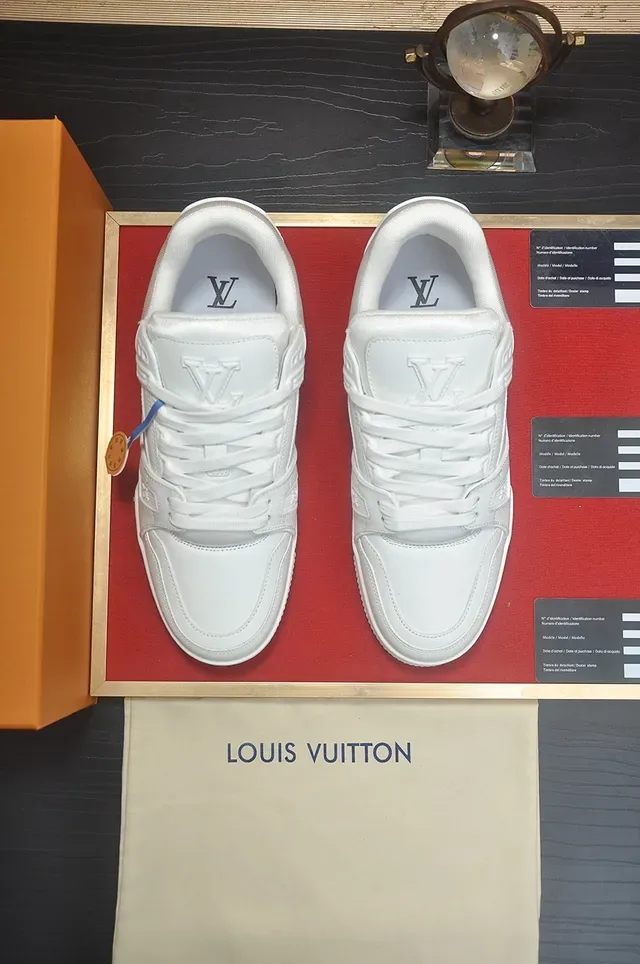 路易威登 LV Trainer 白色 单色 结构层叠中底 生活方式运动鞋 5