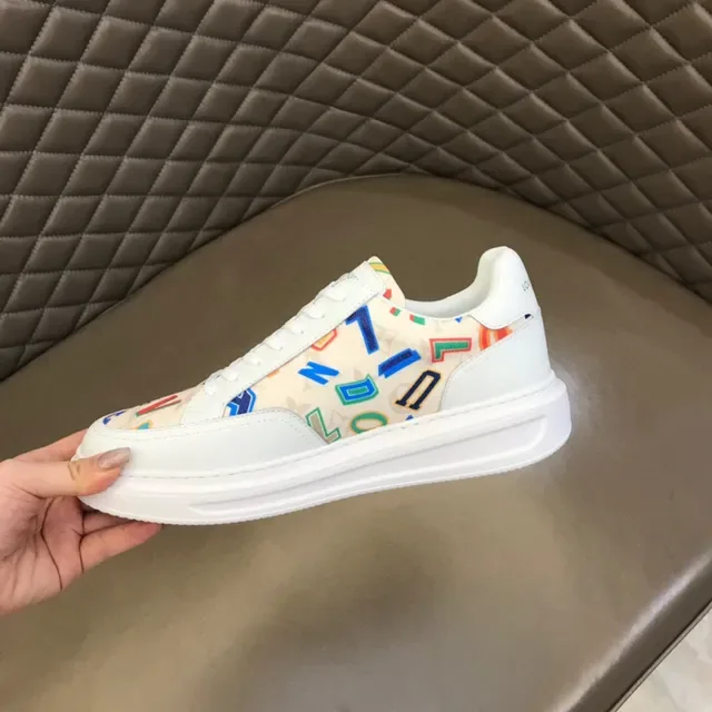 Louis Vuitton LV Trainer Blanc Multicolore Baskets Lifestyle Low Top Semelle Plateforme 3