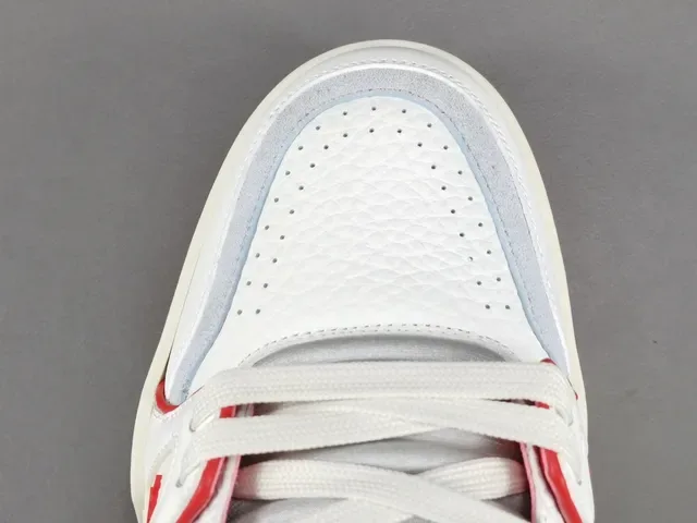 Louis Vuitton LV Trainer White Red Leather Upper Contrast Stitching And Accents Lifestyle Sneakers 10