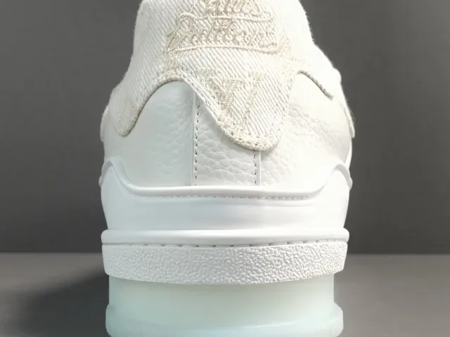 Louis Vuitton LV Trainer Blanc Translucide Monogrammed Tissu Supérieur Superpositions Cuir Lifestyle Sneakers 8
