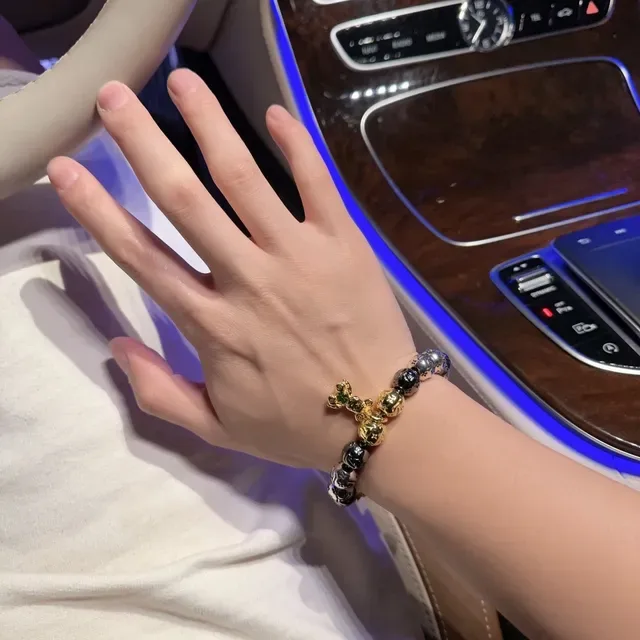 Louis Vuitton Monogram Bead and Bear Charm Bracelet 4