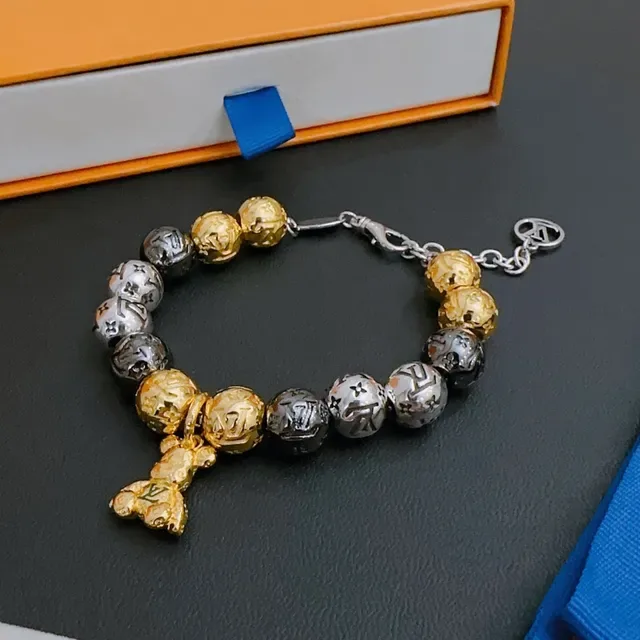 Louis Vuitton Monogram Bead and Bear Charm Bracelet 8