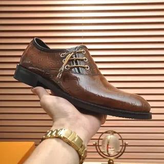Louis Vuitton Monogram Brown Cap-Toe Oxford Shoes